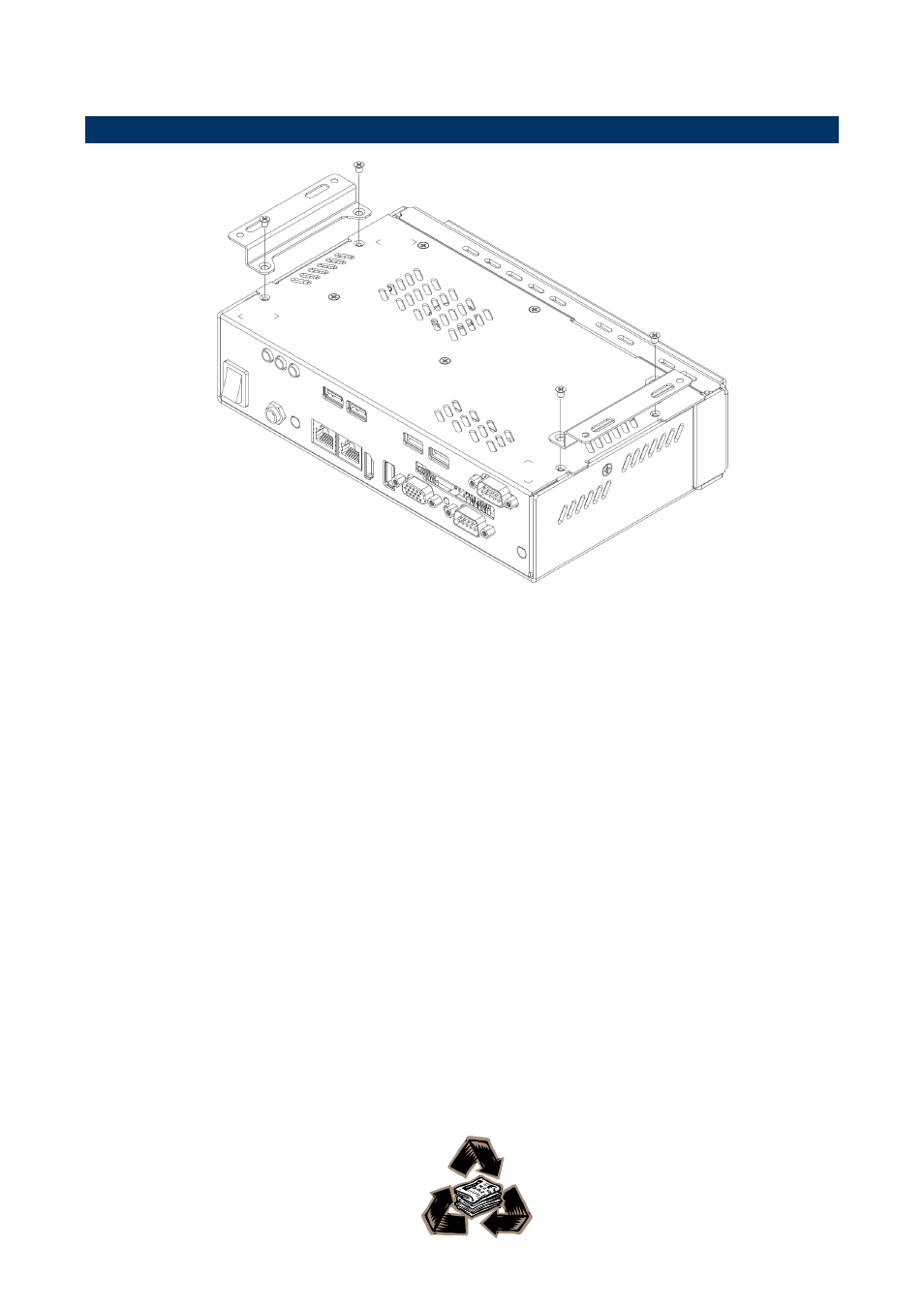 Installing mounting bracket (optional), 5 installing mounting bracket (optional) | Avalue EES-CDV User Manual | Page 16 / 16