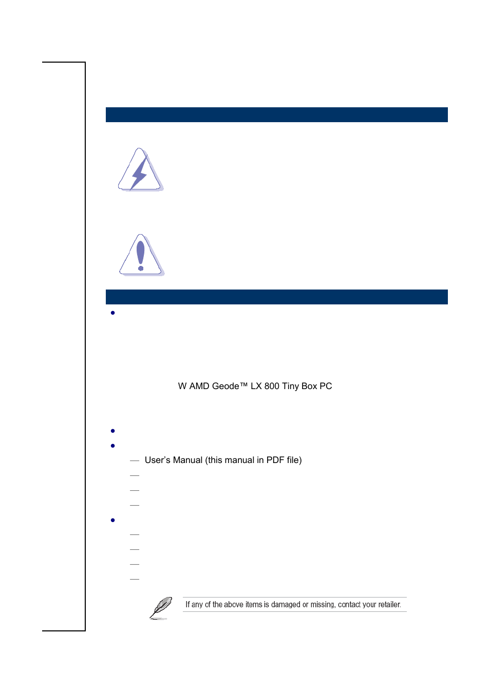 Getting started | Avalue EPC-A50M-56N User Manual | Page 2 / 16
