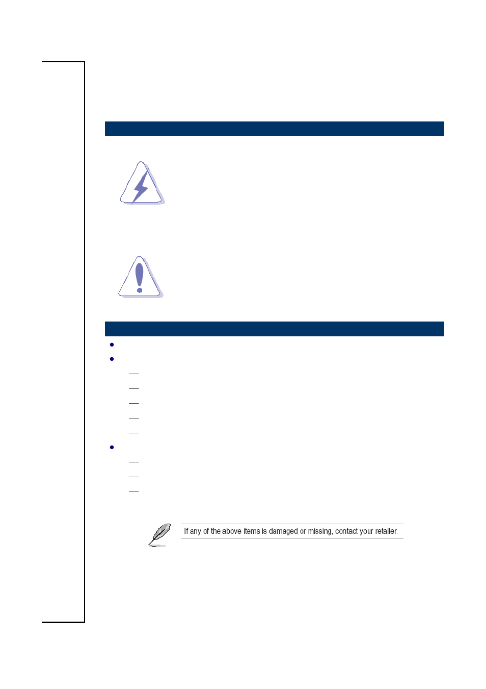 Getting started, Safety precautions, Packing list | Avalue EPC-KA User Manual | Page 4 / 17