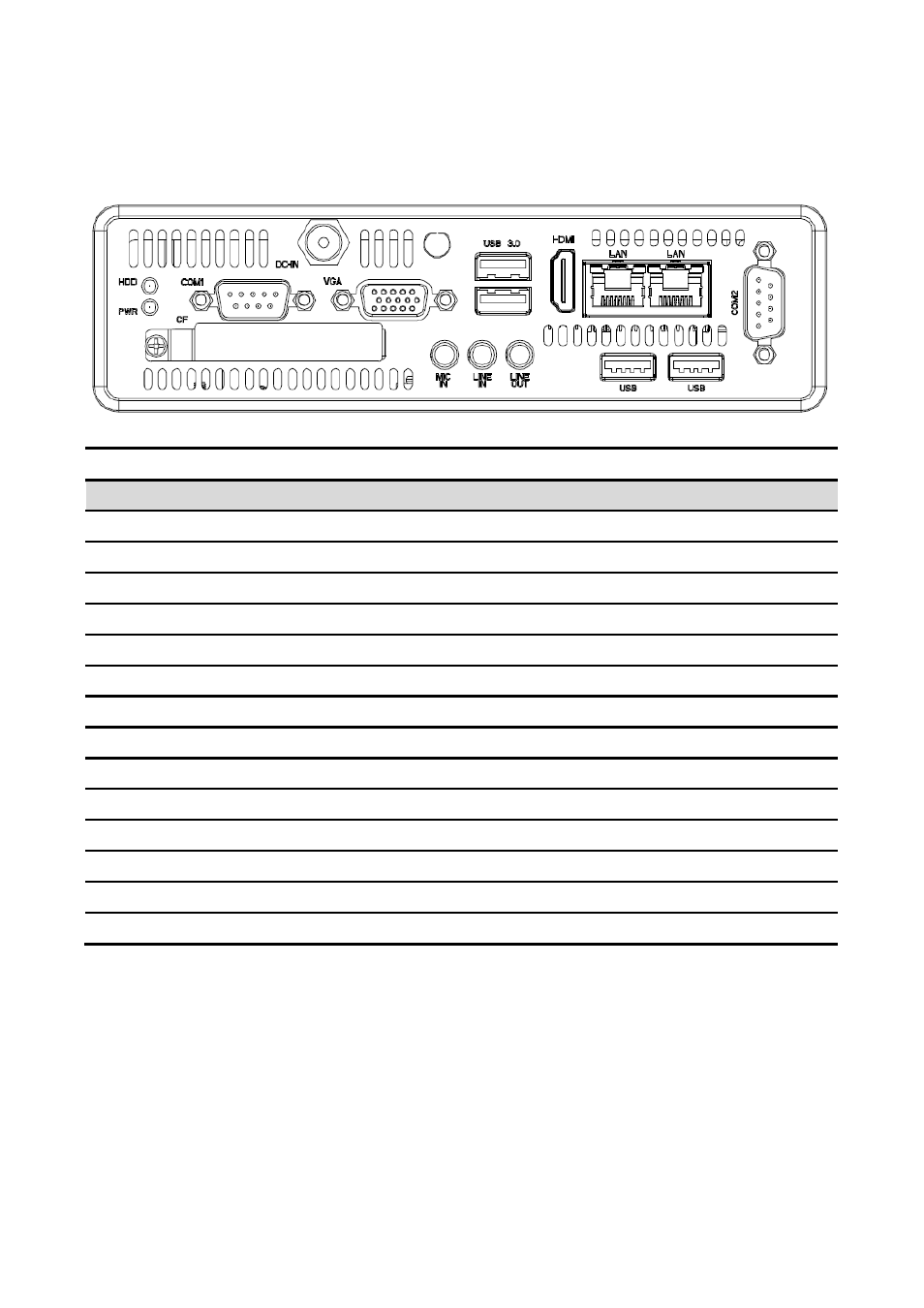 Rear view | Avalue EPC-KA User Manual | Page 8 / 17