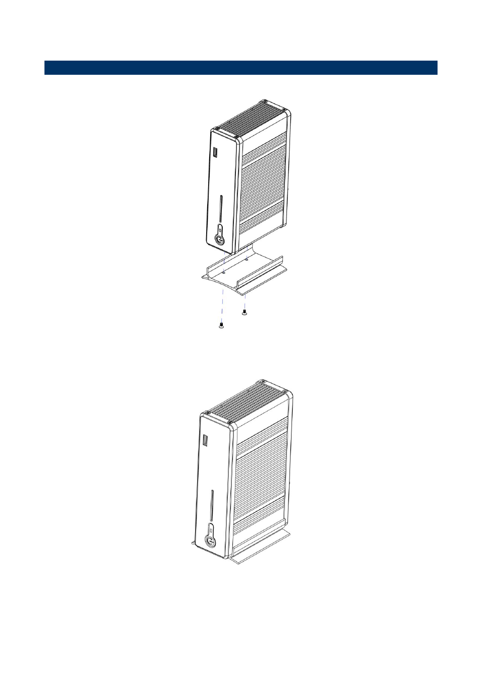 Installing aluminum stand (epc-cdv) | Avalue EPC-CDV User Manual | Page 13 / 16