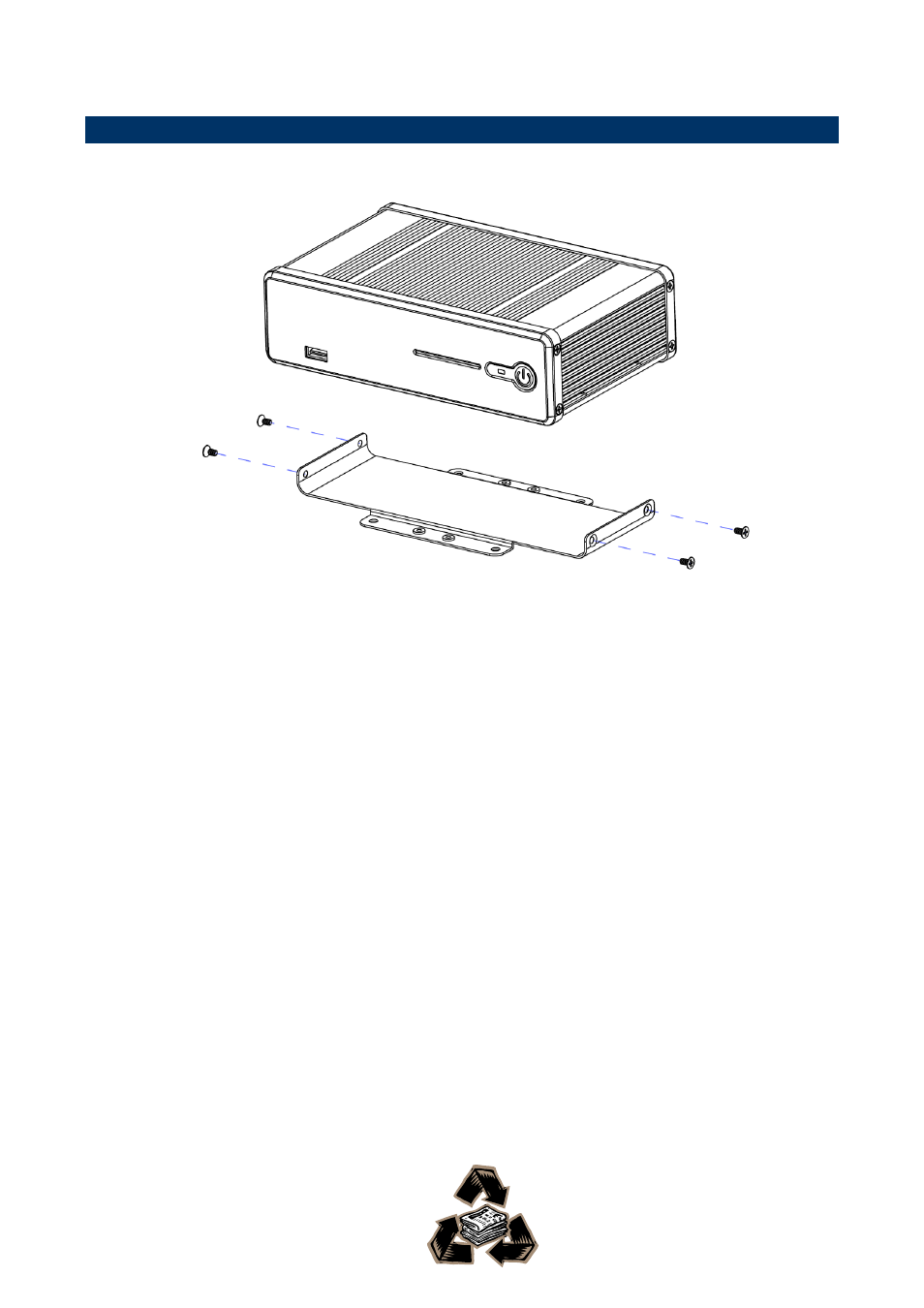 Installing mounting bracket (optional), 5 installing mounting bracket (optional) | Avalue EPC-CDV User Manual | Page 16 / 16