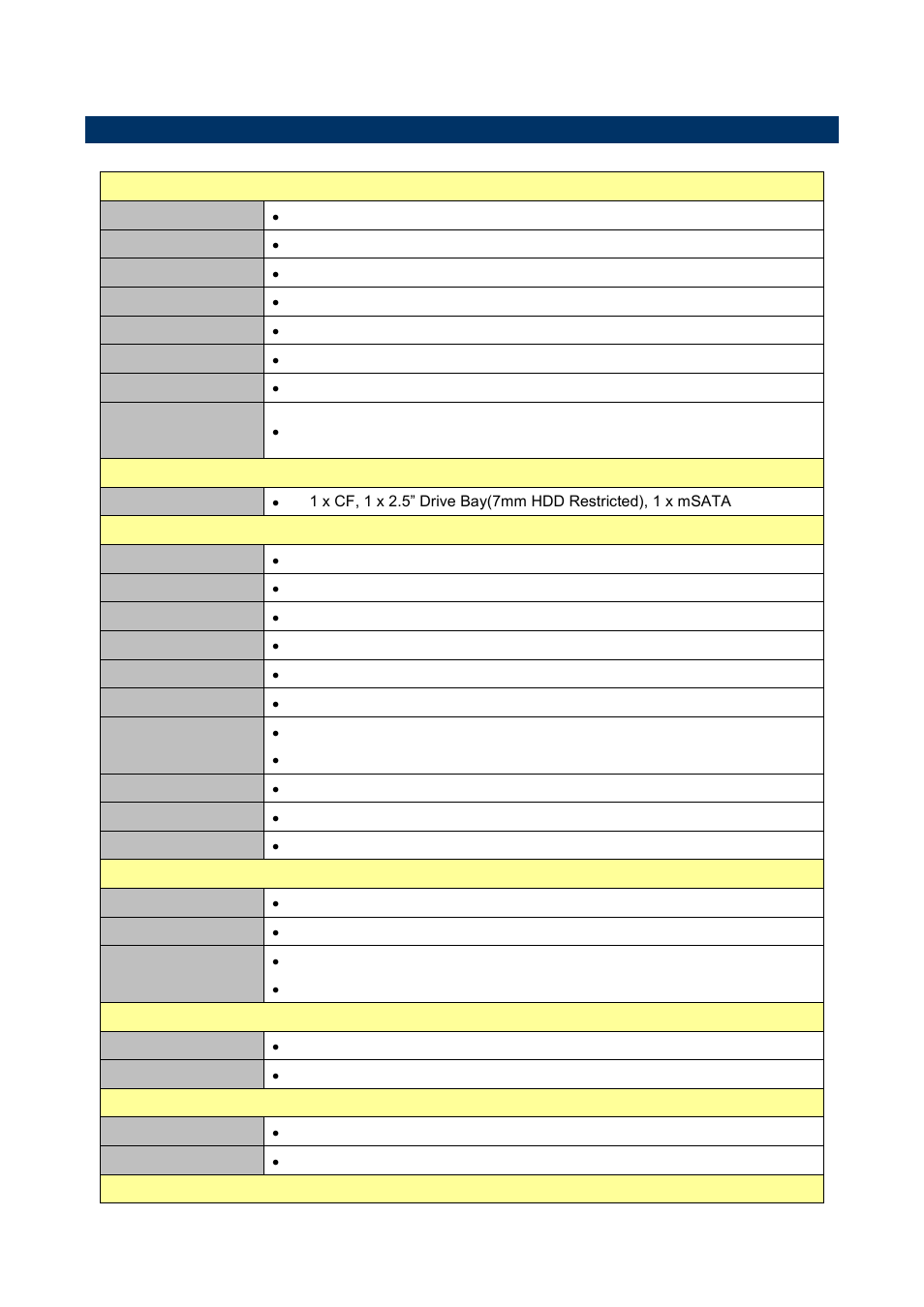 System specifications, 3 system specifications | Avalue EPC-BYT User Manual | Page 5 / 18