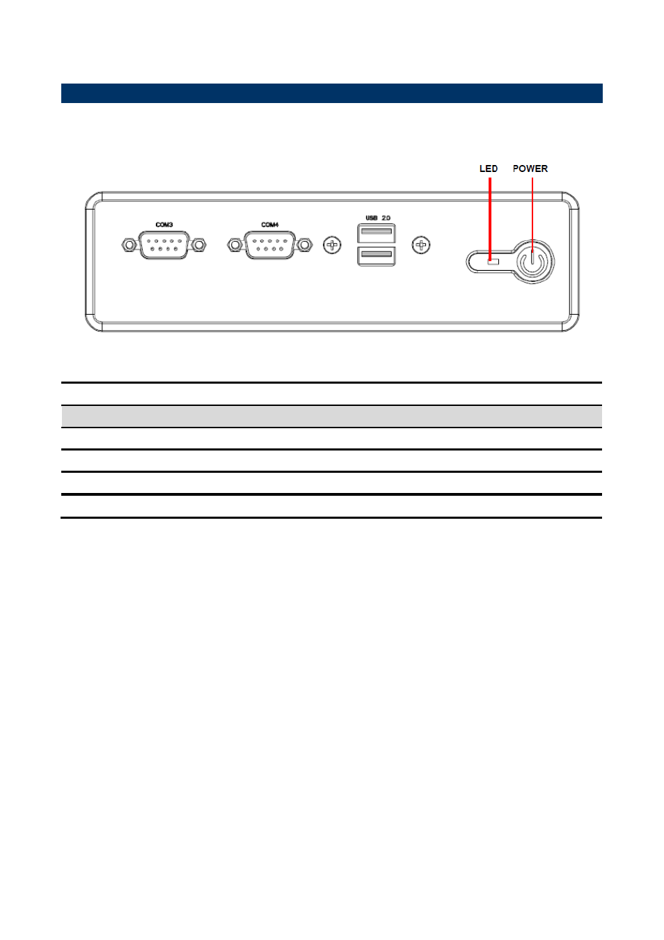 System overview, Front view | Avalue EPC-BYT User Manual | Page 7 / 18