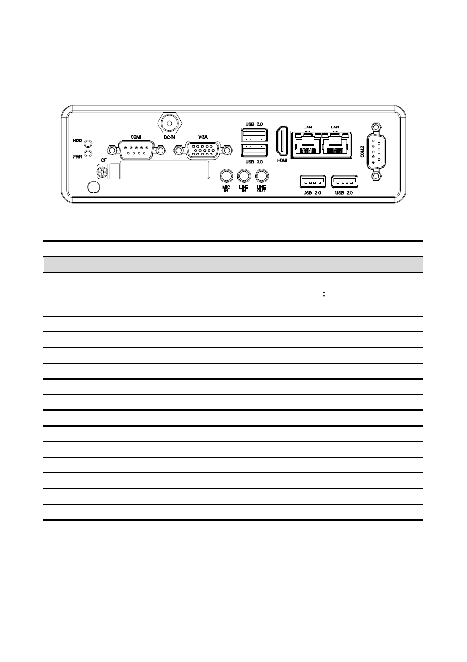 Rear view | Avalue EPC-BYT User Manual | Page 8 / 18