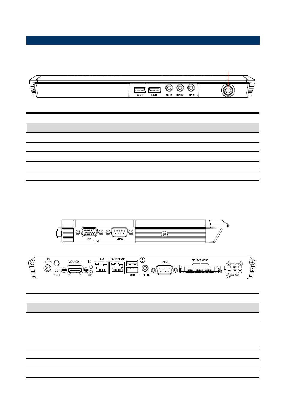 System overview, Front view, Side & rear view | Avalue ASM-BYT User Manual | Page 7 / 14
