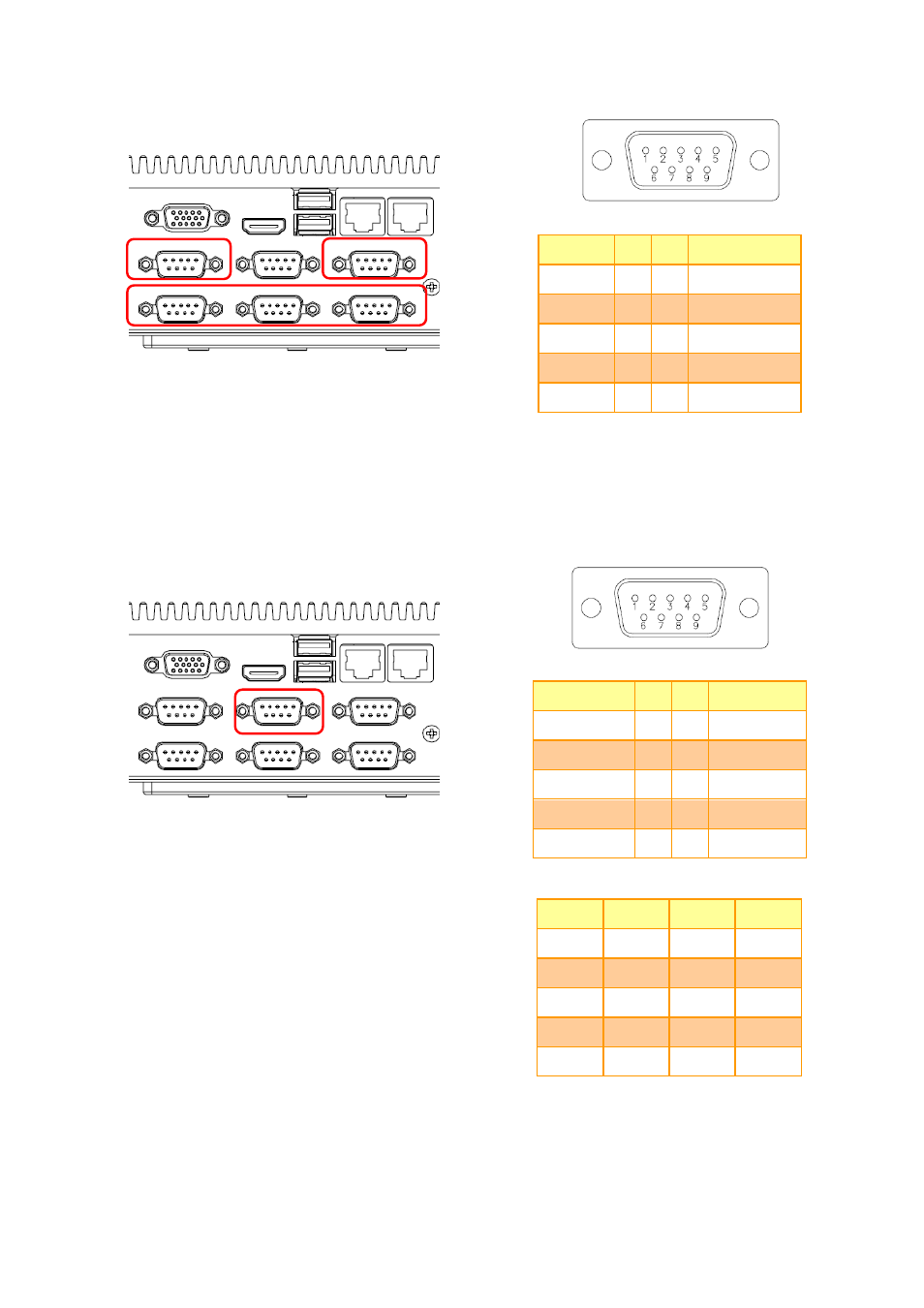 3 serial port connector (com rs-232), 4 serial port connector (com rs-232/rs-485) | Avalue SEPC-CDT User Manual | Page 12 / 14