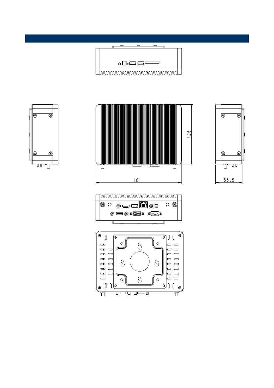 System dimensions | Avalue SEPC-CDD2 User Manual | Page 10 / 15