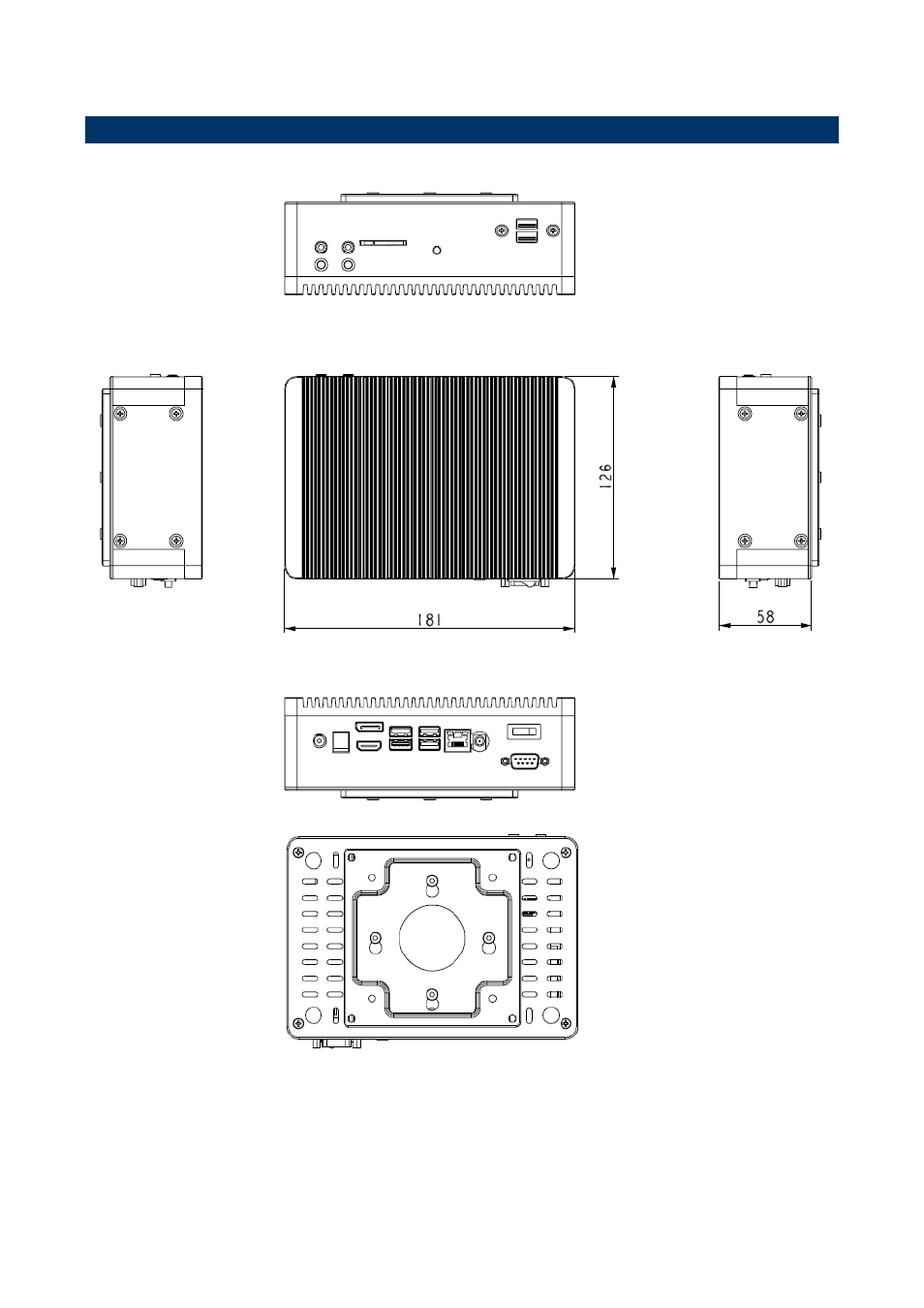 System dimensions | Avalue SEPC-KA User Manual | Page 10 / 14