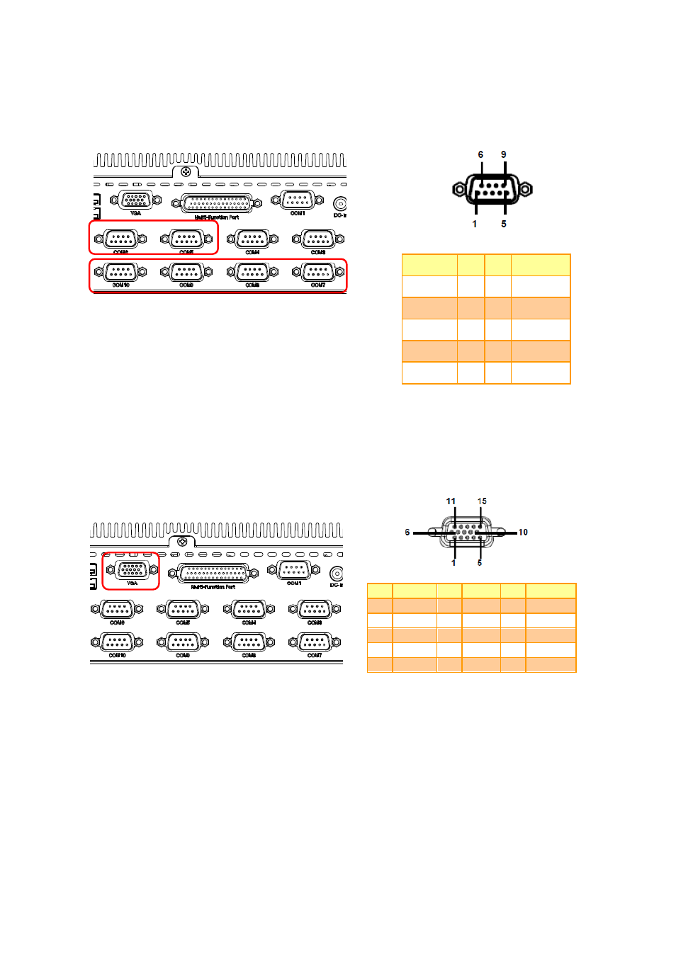 Vga connector (vga) | Avalue ERS-BYTE-10COM User Manual | Page 13 / 30