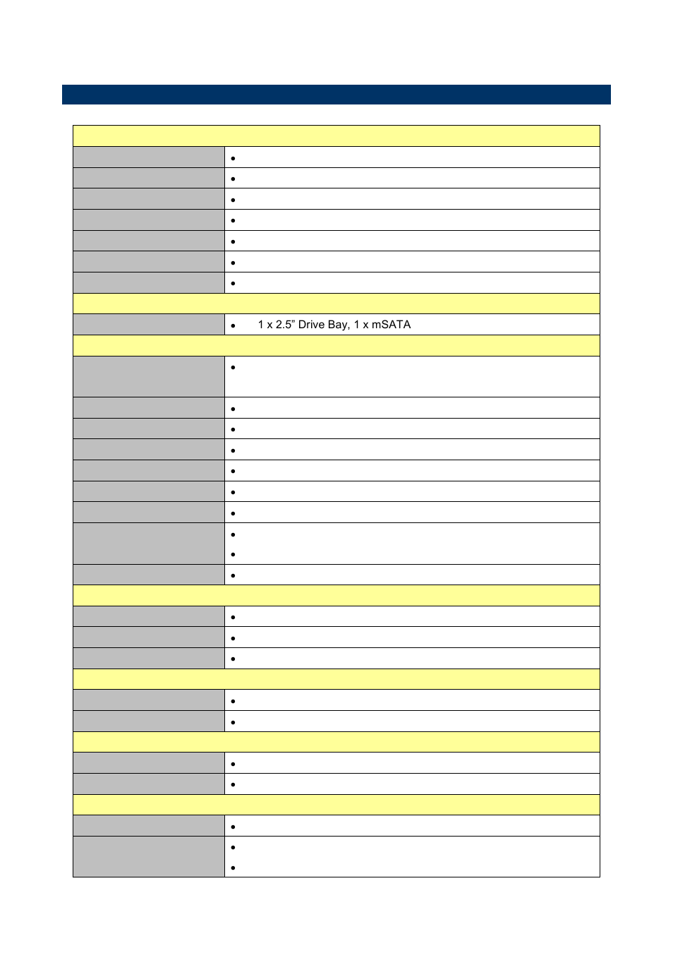 System specifications, 3 system specifications, Ers-byte 6 ers-byte quick reference guide | System, Storage, External i/o, Display, Audio, Ethernet, Environment & mechanical | Avalue ERS-BYTE-10COM User Manual | Page 6 / 30