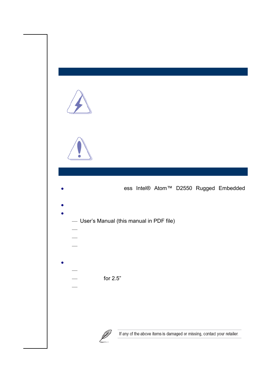 Getting started | Avalue ERS-CDV User Manual | Page 2 / 12