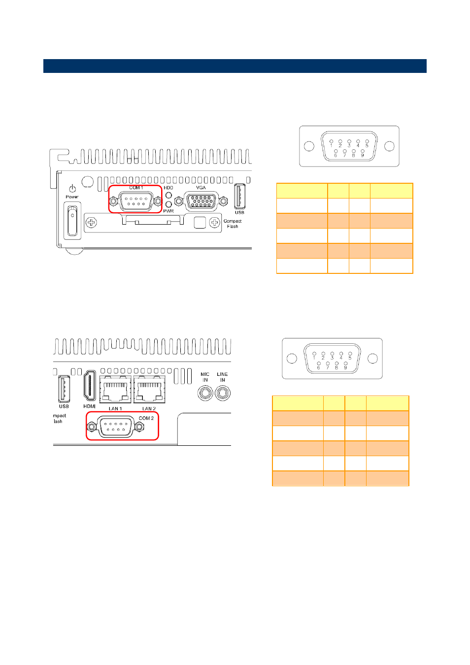 2 ers-cdv connector mapping | Avalue ERS-CDV User Manual | Page 9 / 12