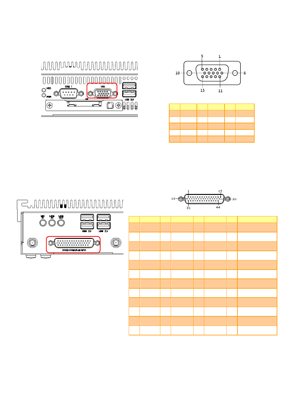 Vga connector (vga) | Avalue ERS-BYT User Manual | Page 11 / 14