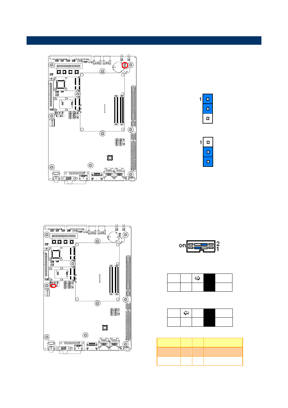 Eap-ce02 jumpers & connectors settings, Clear cmos (jbat1), At/atx mode selector (sw1) | 4 eap-ce02 jumpers & connectors settings | Avalue EPS-QM87 User Manual | Page 17 / 35