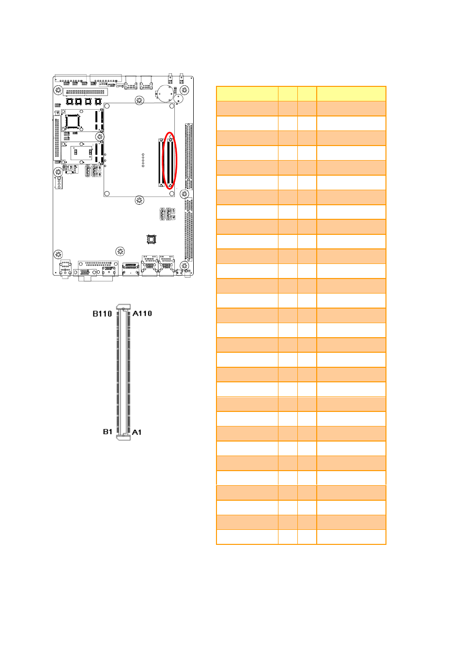 Com express connector 1 (cn1a) | Avalue EPS-QM87 User Manual | Page 19 / 35