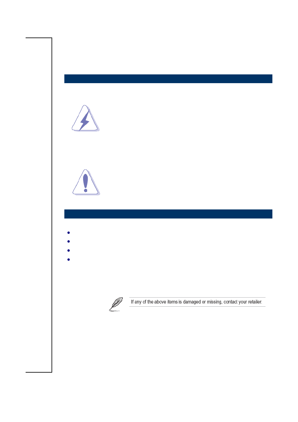 Getting started, Safety precautions, Packing list | Avalue EPS-QM87 User Manual | Page 5 / 35