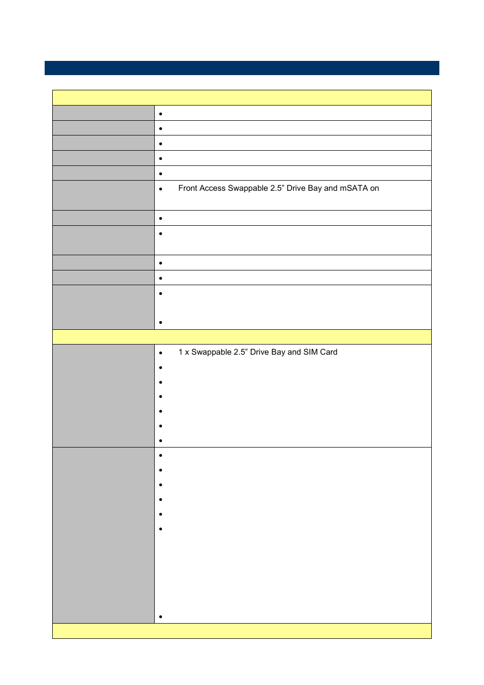 3 system specifications, System, Intel | External i/o, Pcie switch | Avalue EMS-CDV User Manual | Page 3 / 28