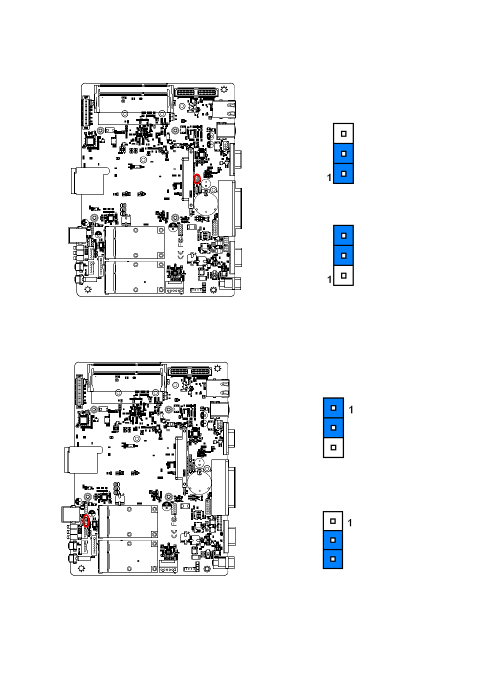 Iet interface dp mode select (jddi1), Uim switch select (juim1) | Avalue EMS-BYT User Manual | Page 28 / 85
