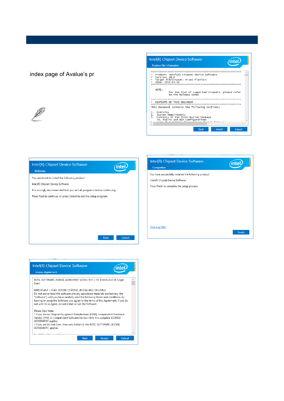 Install chipset driver | Avalue EMS-BYT User Manual | Page 80 / 85