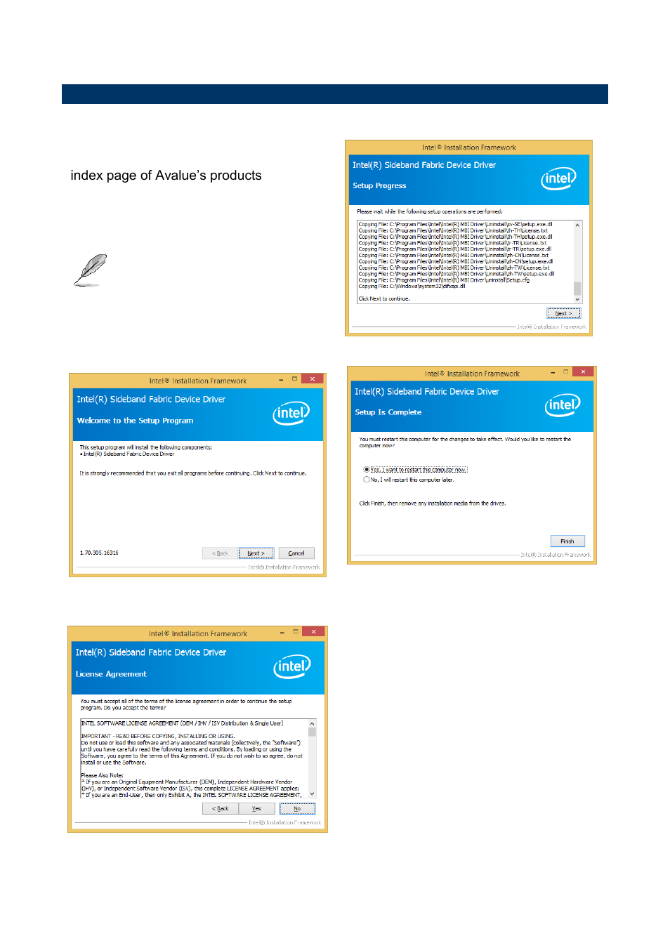 Install mbi driver | Avalue EMS-BYT User Manual | Page 81 / 85