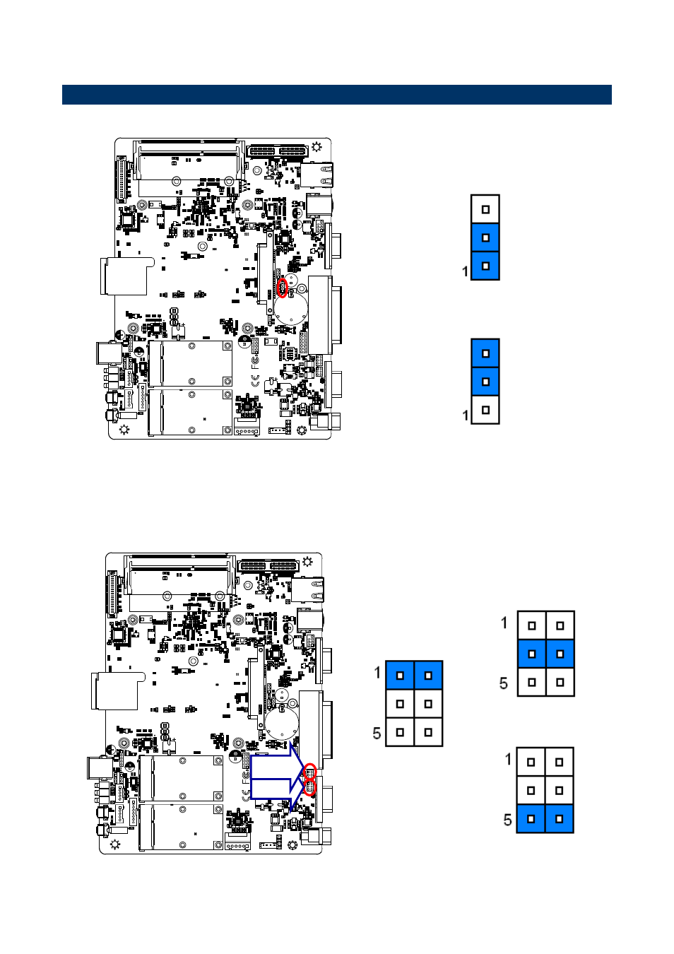 Ebm-cdvs jumpers & connectors settings, Clear cmos (jcmos1), Com 1/2 pin 9 signal select (jri1/2) | 4 ebm-cdvs jumpers & connectors settings | Avalue EMS-BYT User Manual | Page 24 / 44