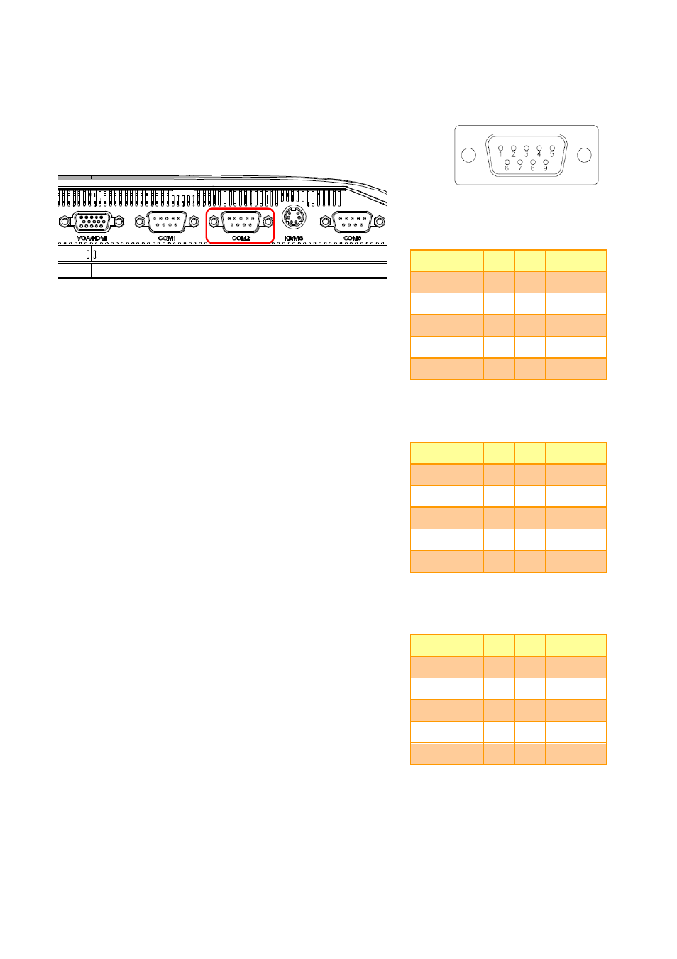 External serial port 2 connector (com2) | Avalue RITY120 User Manual | Page 12 / 16