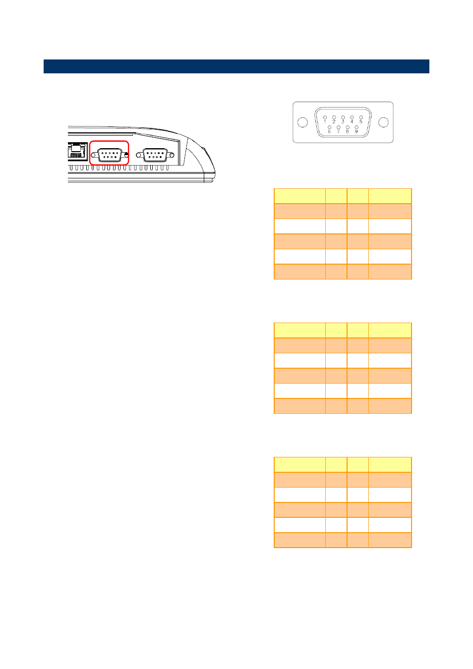 Rity82 connector mapping, External serial port 1 connector (com1), 1 rity82 connector mapping | Avalue RITY82 User Manual | Page 10 / 11