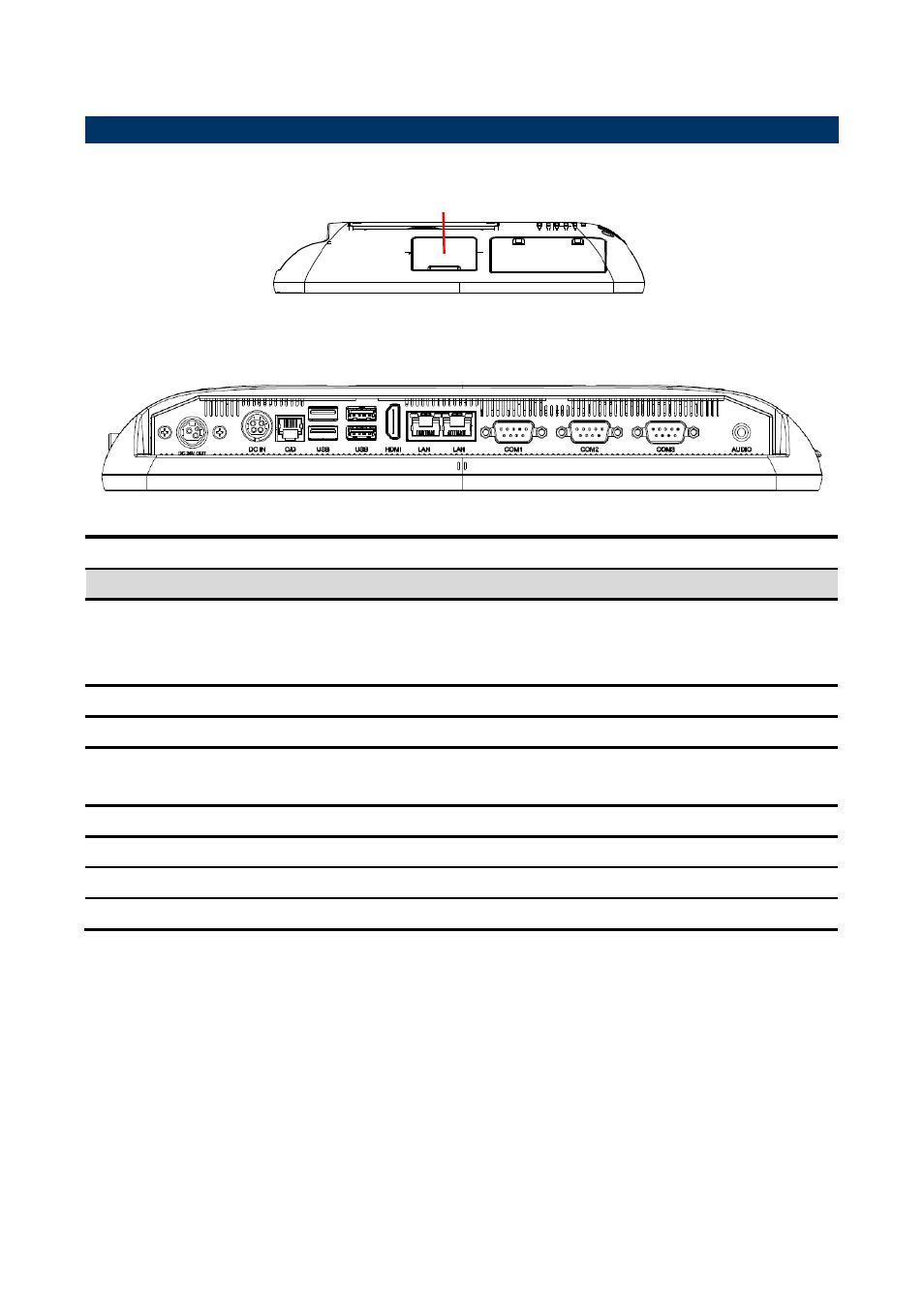 System overview, Right view, Bottom view | Avalue RITY122 User Manual | Page 8 / 15