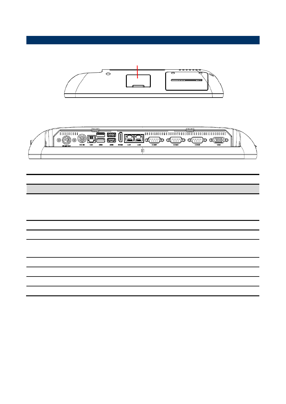 System overview, Right view, Bottom view | Avalue RITY152 User Manual | Page 8 / 15