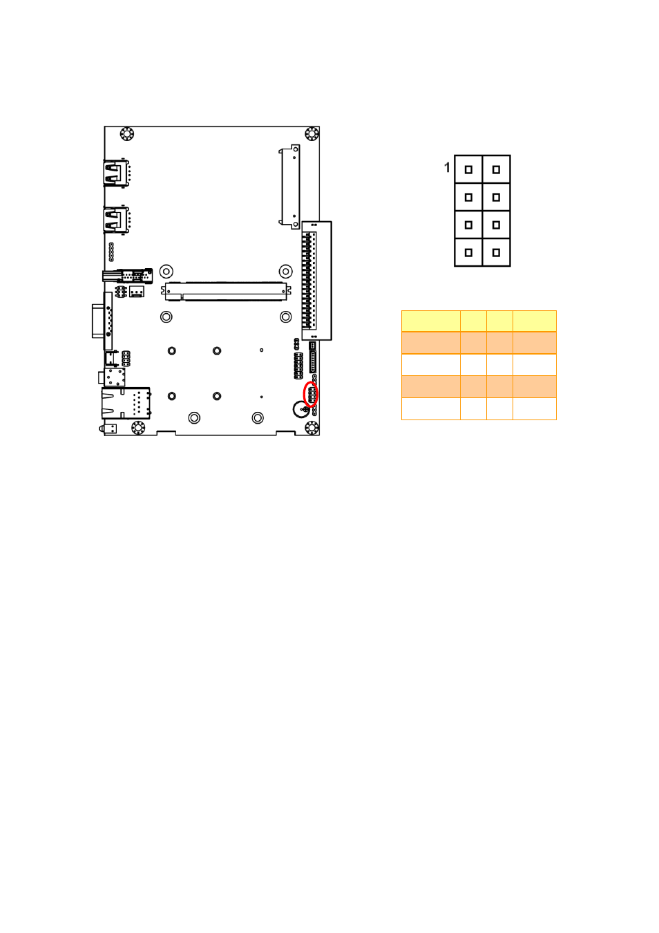 Spi connector (jspi1) | Avalue OPM-CDV User Manual | Page 15 / 20