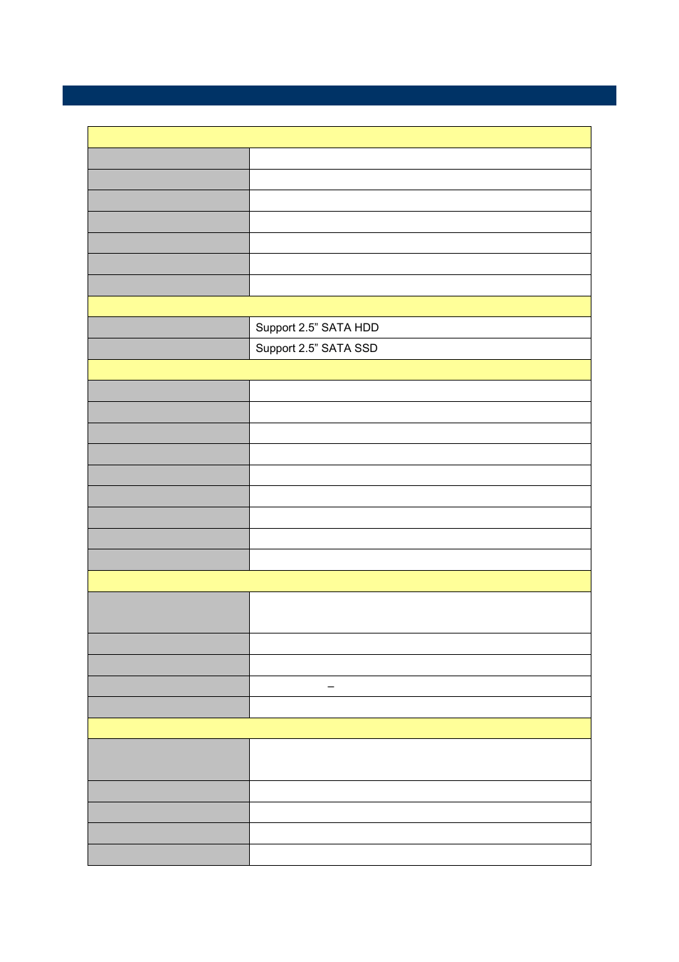 System specifications, 3 system specifications | Avalue OPM-CDV User Manual | Page 4 / 20