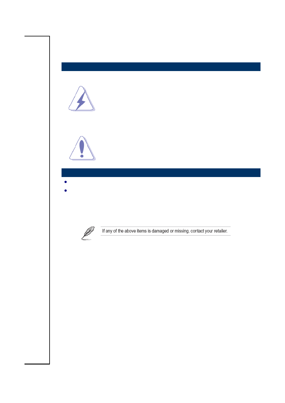 Getting started, Safety precautions, Packing list | Avalue SOPM-QM87 User Manual | Page 4 / 11