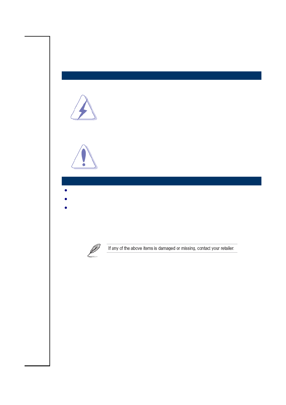 Getting started, Safety precautions, Packing list | Avalue AID-173SHW User Manual | Page 4 / 10