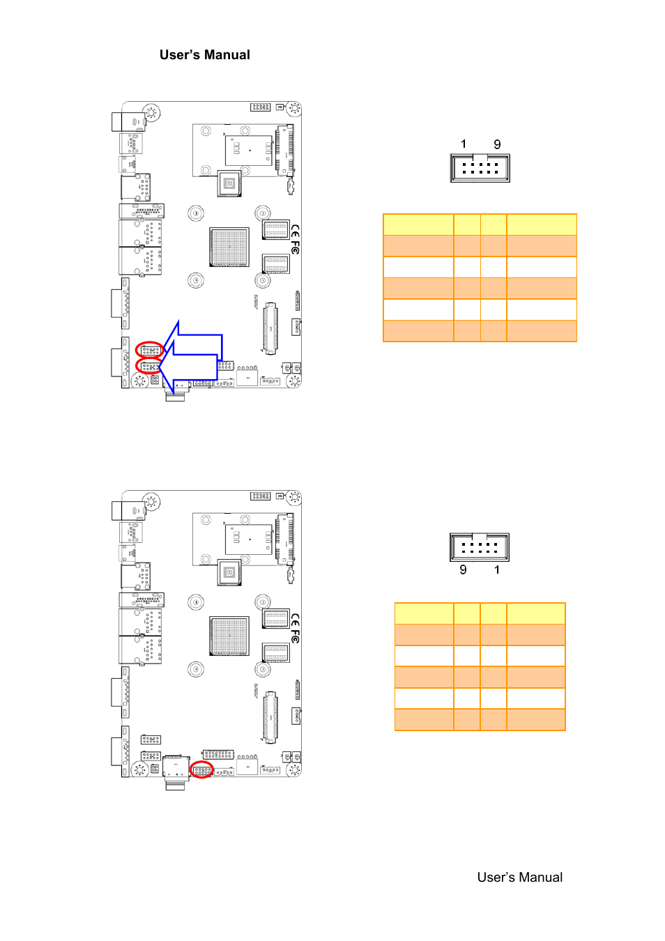 Serial port connector 3/4 (jcom3/4), Usb connector 1 (jusb1) | Avalue ACP-IMX6POS User Manual | Page 17 / 31
