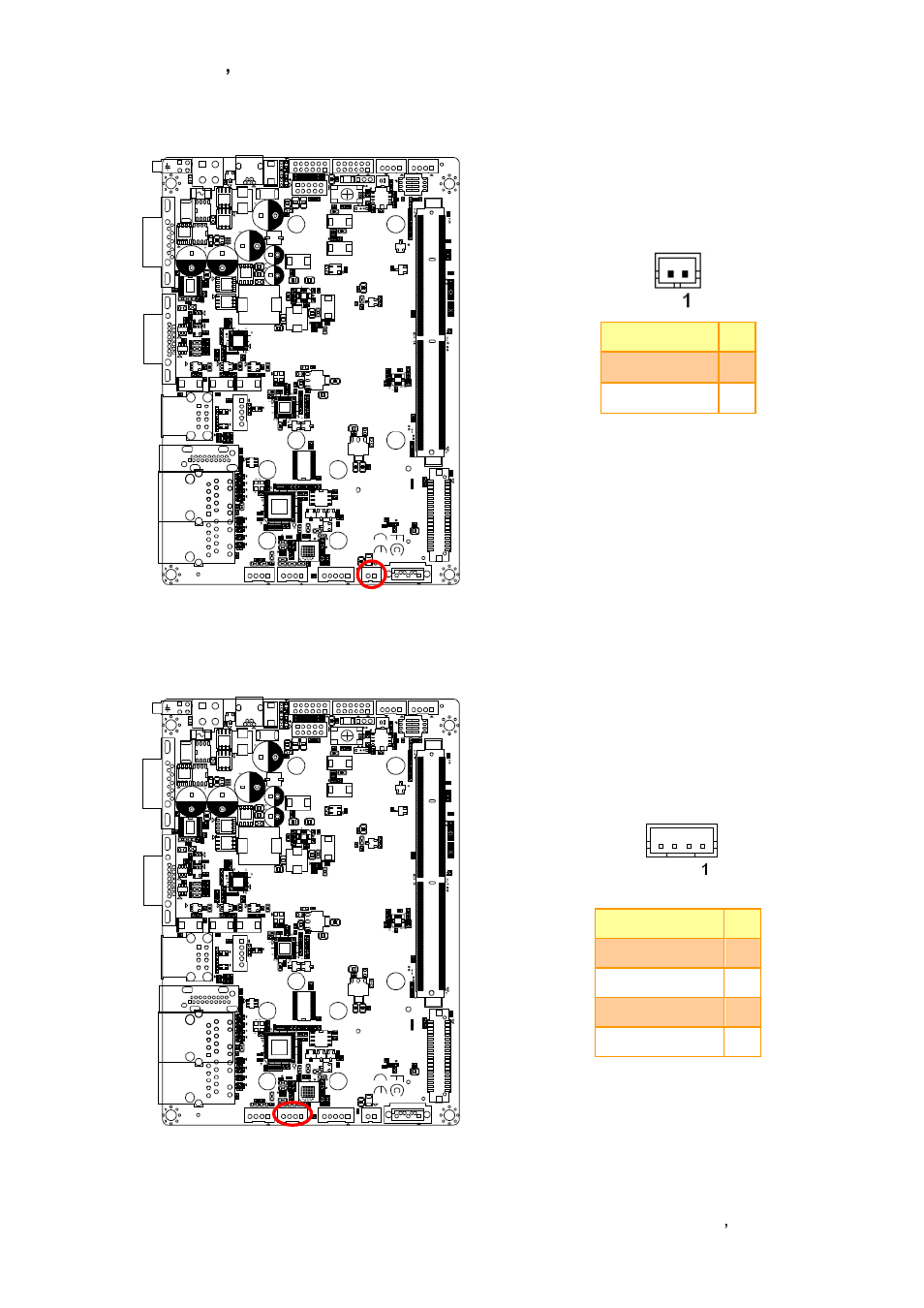 Sata power connector (jspwr1), Amplifier connector (jamp1) | Avalue REV-SA01 User Manual | Page 17 / 43