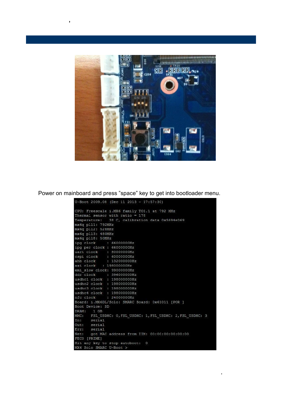 Bootloader settings for booting from sd card | Avalue REV-SA01 User Manual | Page 31 / 43