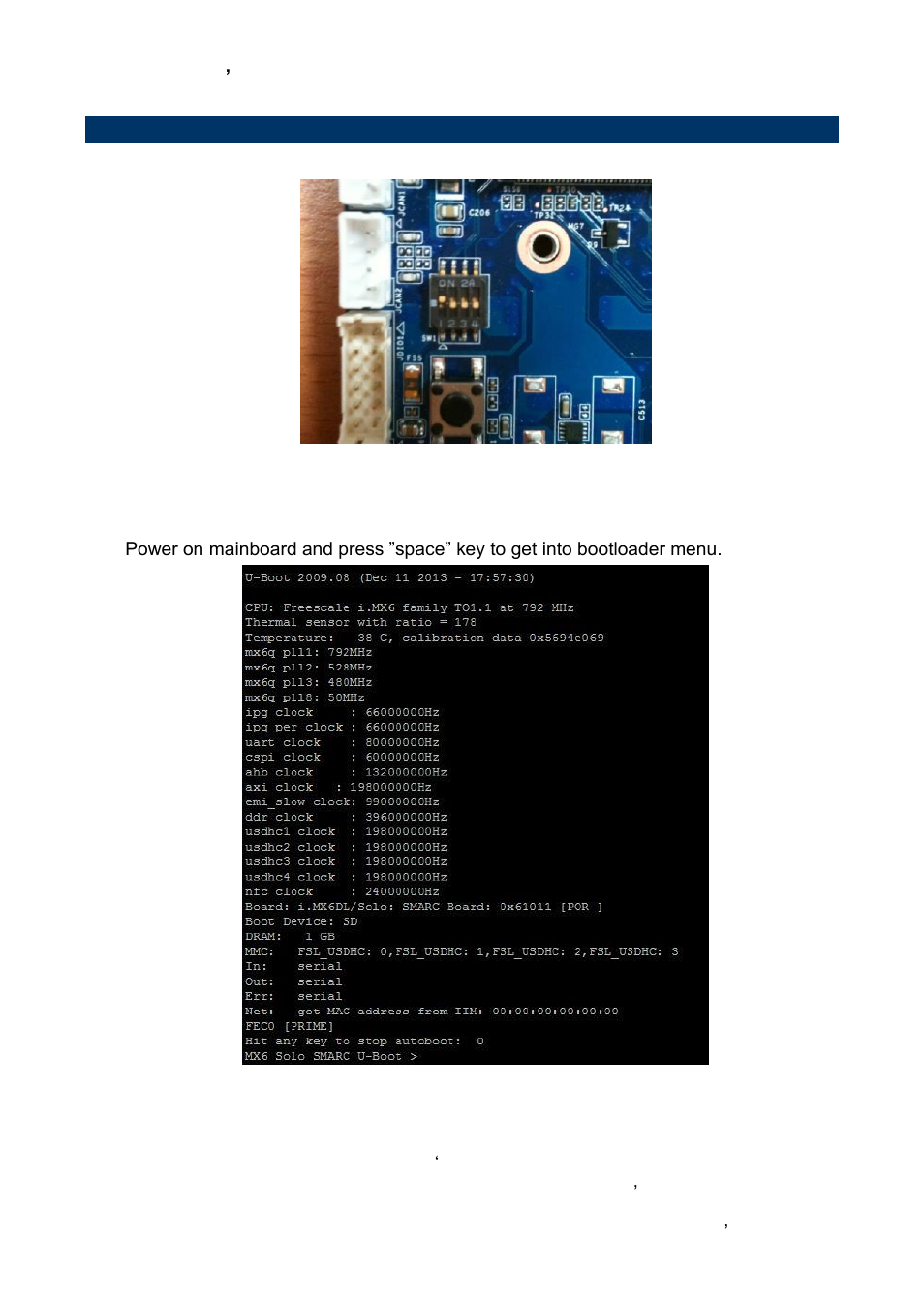 Bootloader settings for booting from onboard emmc | Avalue REV-SA01 User Manual | Page 33 / 43