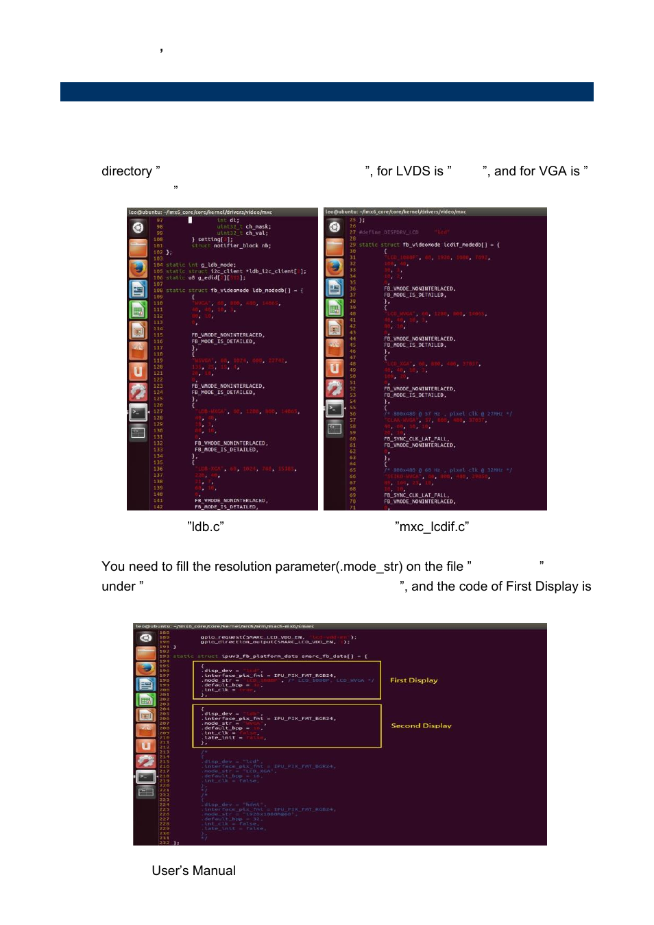 Display output application of imx6 | Avalue SMA-IMX6 User Manual | Page 26 / 33