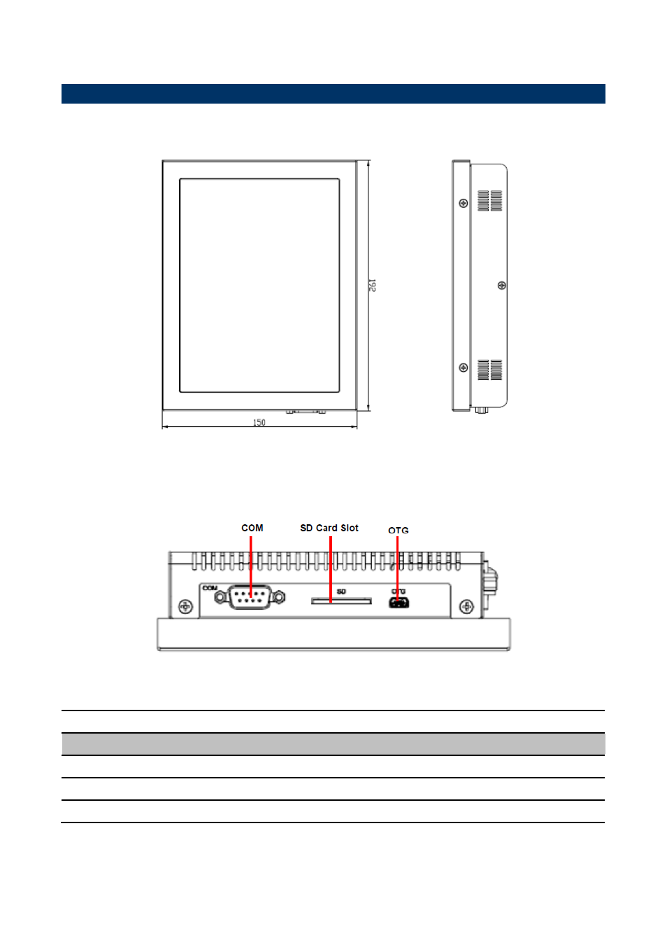 System overview, Front & top view, Right side view | 4 system overview, Connectors | Avalue FPC-08R1 User Manual | Page 5 / 12