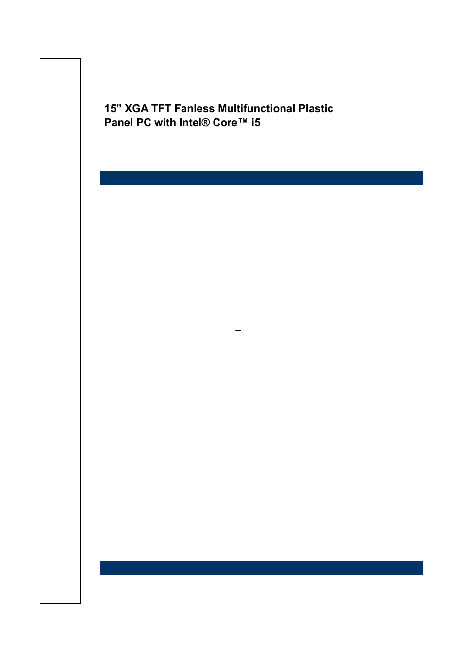 Avalue PPC-1528 User Manual | 11 pages