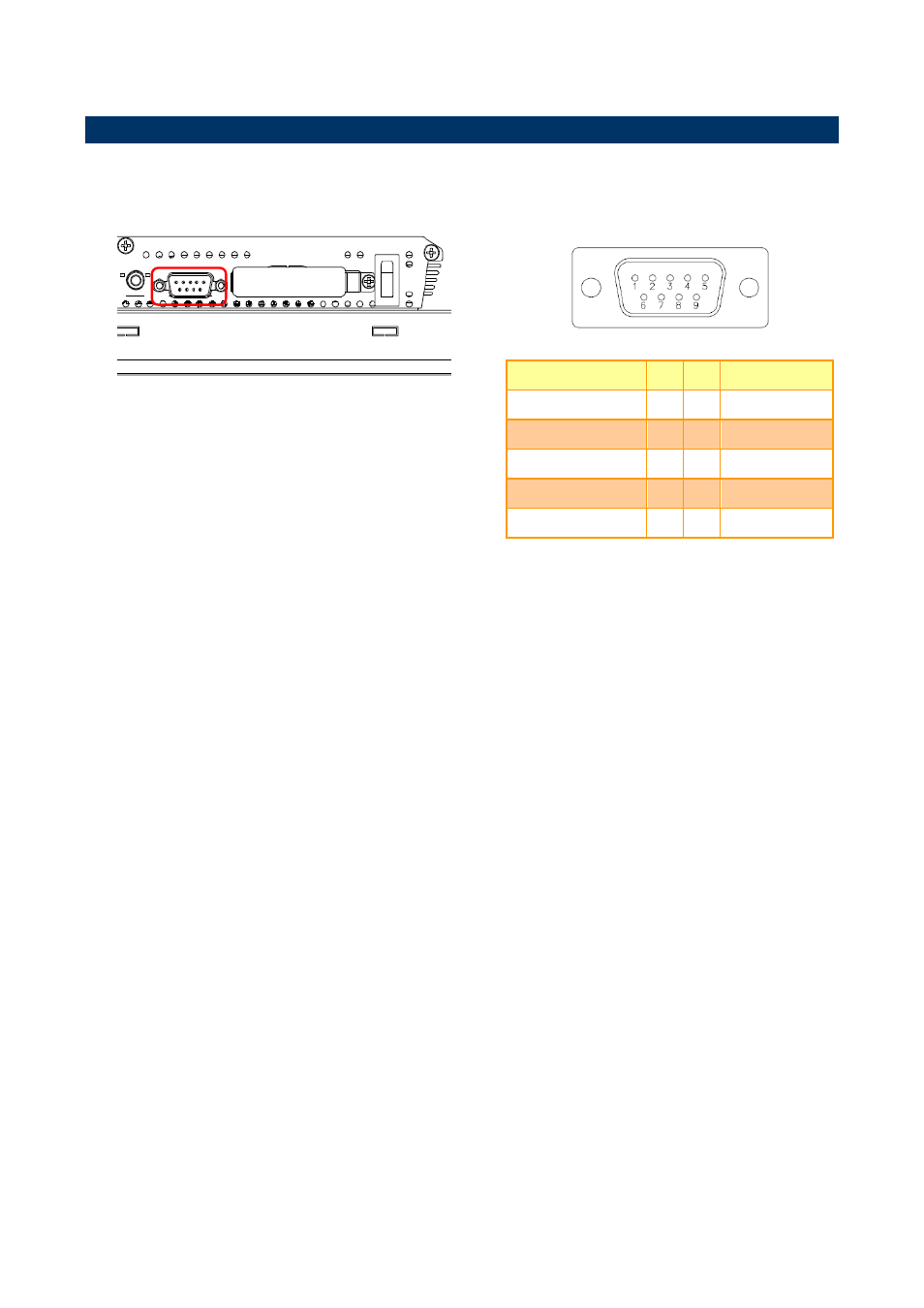 Bfc-15w9 connector mapping, External serial port 1 connector (com1), 1 bfc-15w9 connector mapping | Avalue BFC-15W9 User Manual | Page 10 / 12