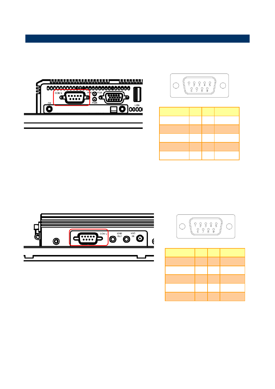 1 bfc-10w7 connector mapping | Avalue BFC-10W7 User Manual | Page 8 / 12