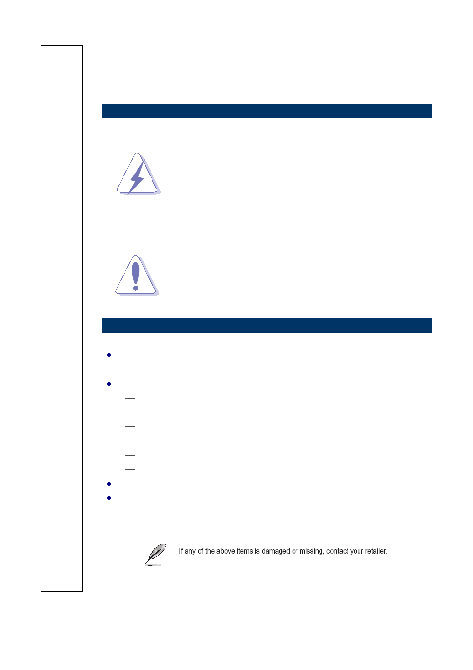 Getting started, Safety precautions, Packing list | Avalue APC-18W5 User Manual | Page 3 / 11