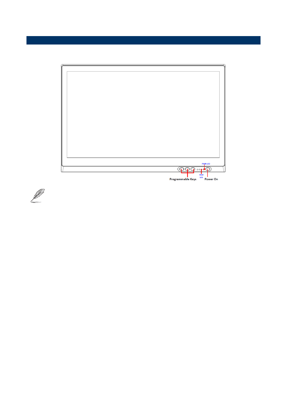 System overview, Front view | Avalue APC-18W5 User Manual | Page 6 / 11