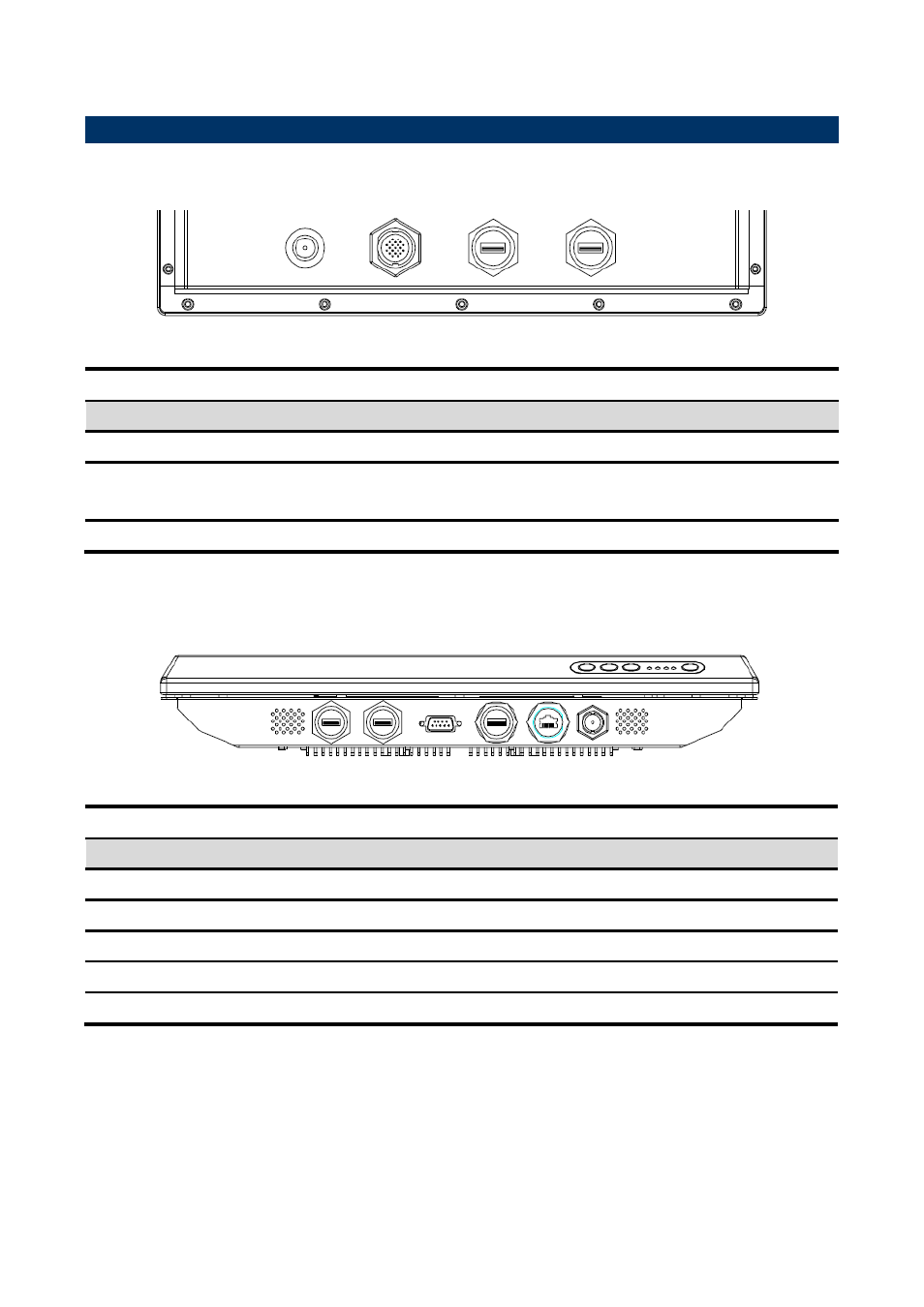 System overview, Spc-1209 rear view, Spc-1709 rear view | Avalue SPC-1209 User Manual | Page 7 / 11