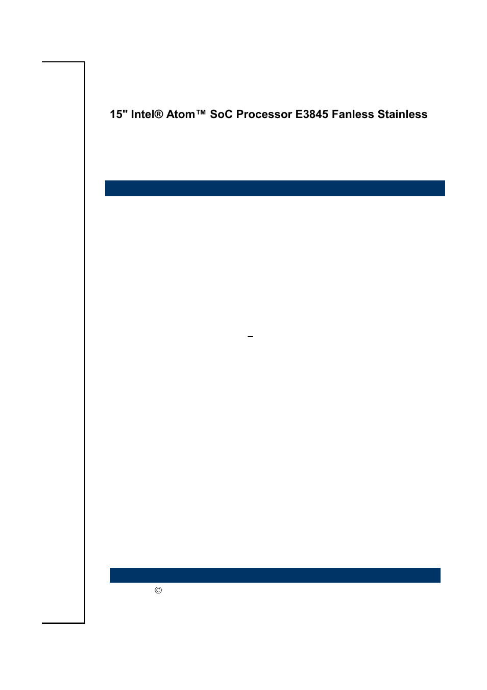 Avalue SPC-1509 User Manual | 9 pages