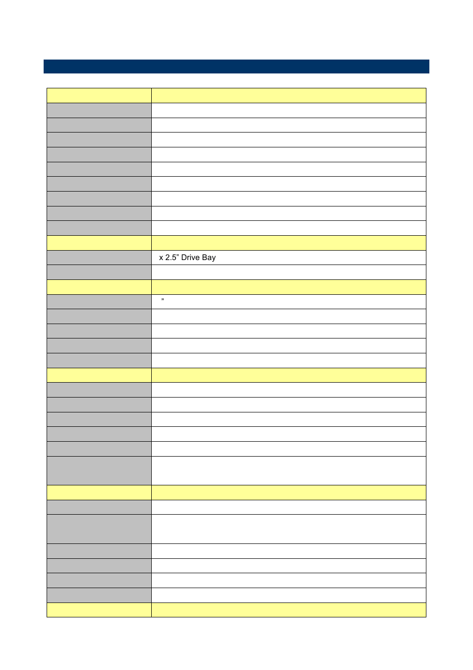 System specifications, 3 system specifications | Avalue SPC-1509 User Manual | Page 5 / 9