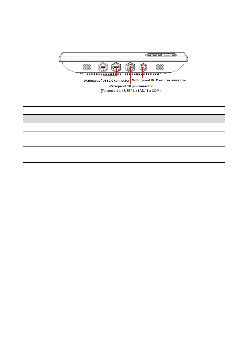 Rear view | Avalue SPC-1509 User Manual | Page 8 / 9