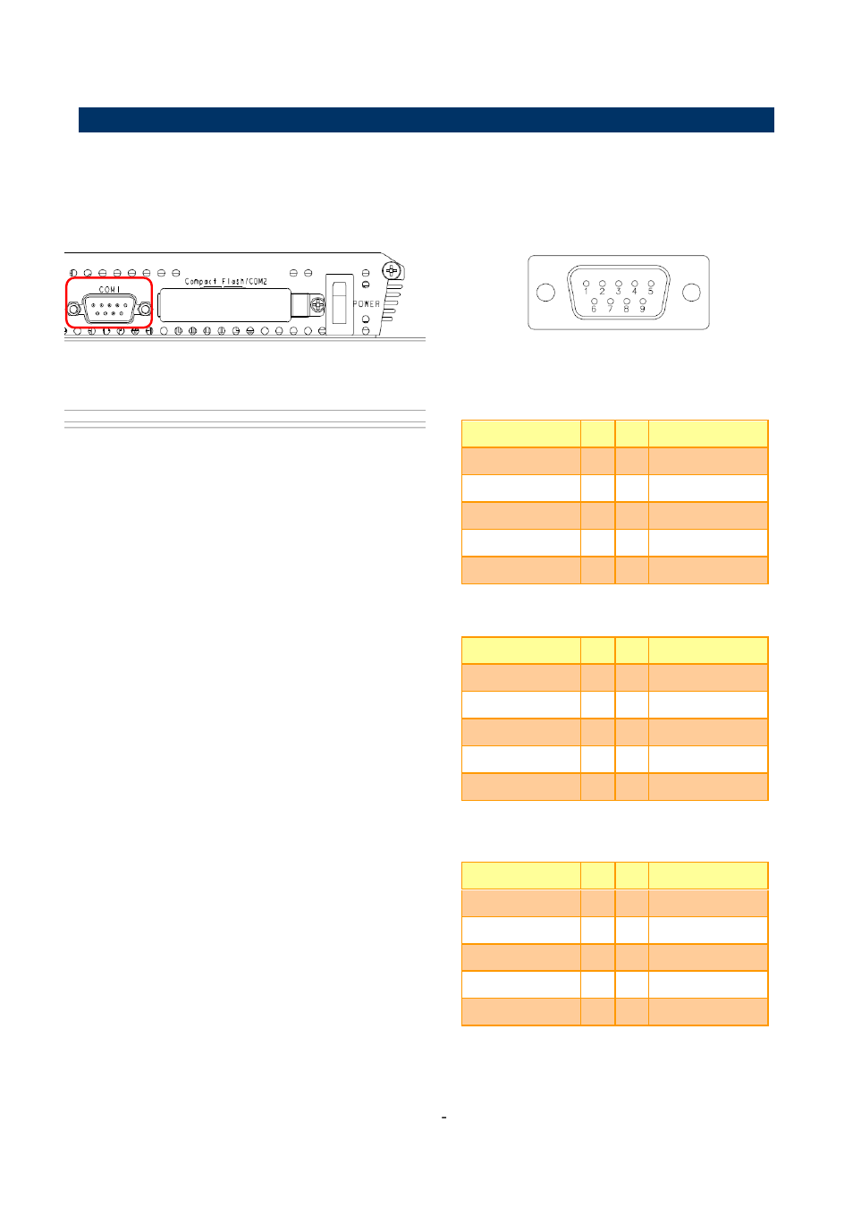 1 lpc 17 series connector mapping | Avalue LPC-1705 User Manual | Page 14 / 16